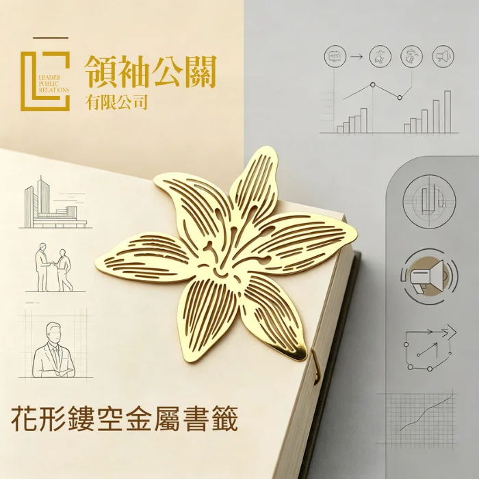 領袖公關 X 蒲公英鏤空金屬書籤